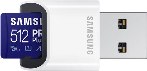 SAMSUNG PRO Plus microSD Memory Card + Reader, 512GB 